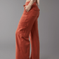 💝Linen-Blend Wide-Leg Cargo Pant