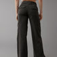 💝Linen-Blend Wide-Leg Cargo Pant