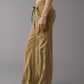 💝Linen-Blend Wide-Leg Cargo Pant