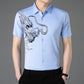 Men’s Business Casual Ice Silk Short Sleeve Shirt