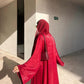 Women Shiny Abaya Dress Robe
