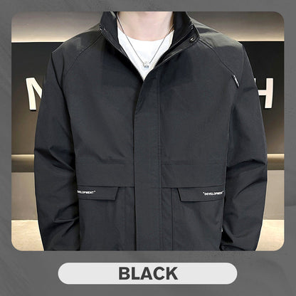 Men's Stylish Full Zip Jacket with Pockets