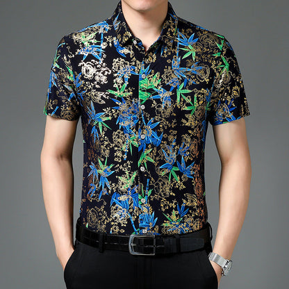 🔥Men's Trendy Pattern Breathable Short Sleeve Shirt