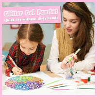 Sparkle Glitter Gel Pen Set (8/12/18pcs), Smooth & Smudge-Resistant, Eco Glitter, Ideal for All Ages – Grab Now!
