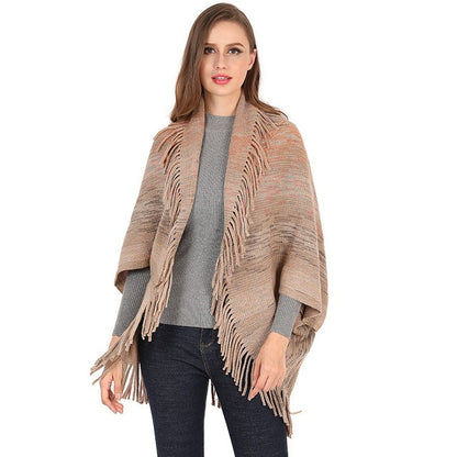 🌹🌹Women's Knitted Tassel Shawl Wrap