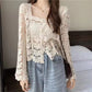 🍁New Arrival✨Crochet Lace Button-Down Cardigan