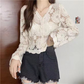 🍁New Arrival✨Crochet Lace Button-Down Cardigan