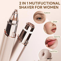 💖 2-in-1 Facial Hair Remover & Eyebrow Trimmer – Precise, Gentle & Easy-to-Use for Smooth Skin ✨🌸
