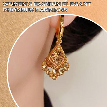 Women's Fashion Elegant Rhombus Earrings