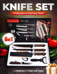 🔥 50% OFF✨German Professional Chef's Knife Set - 6 Pcs Set