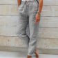 🌞New Arrival Hot Sale - 40% OFF!👖Women's  Elastic Waist Cotton Linen Wide Leg Pants