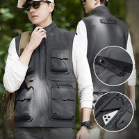 Casual Padded Reversible Multi-Pocket Vest