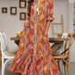 👗V-Neck Bohemian Side Split Flowy Dress