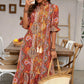 👗V-Neck Bohemian Side Split Flowy Dress