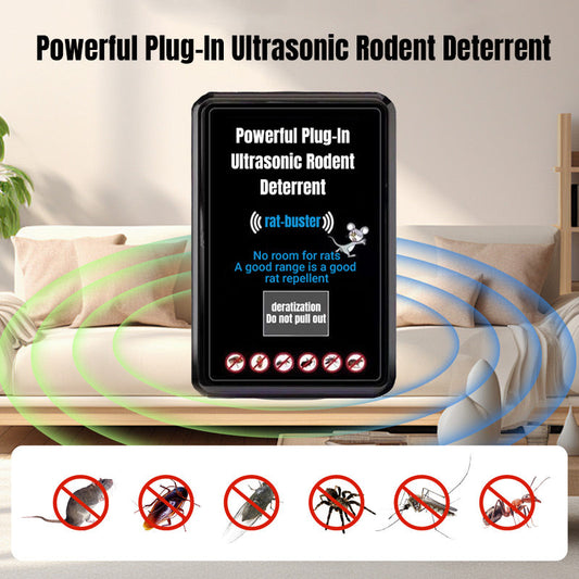 🔥2025 Hot Sale🔥Powerful Plug-In Ultrasonic Rodent Deterrent
