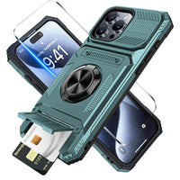 📱  Phone Case with Card Holder & Ring Grip – Kickstand, Magnetic Mount, Drop Protection