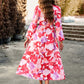 🔥Printed casual boho dress with V-neck for women🔥
