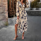 🔥Printed casual boho dress with V-neck for women🔥