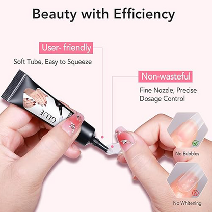 🔥2025 HOT SALE🔥 Extra Strong Fast-Drying Semi-Solid Nail Glue & Remover Set