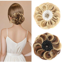 🔥Voluminous Synthetic Bun Wig with Adjustable Clip