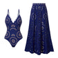 🌸Women’s Sexy One Piece Swimsuit with Matching Swim Long Skirt💕