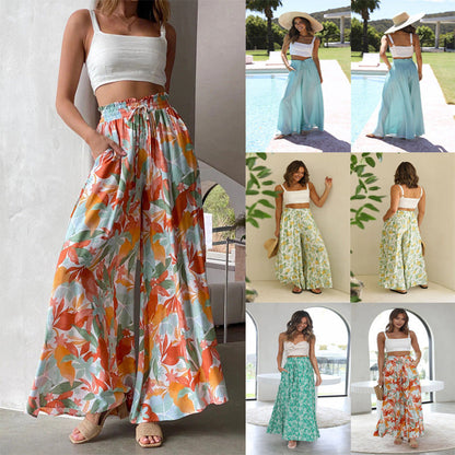 🌺Bohemian Print Wide Leg Pants