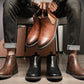 👞Vintage Faux Leather Chelsea Boots for Men