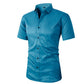 Men's Short Sleeve Dress Shirt – Dressed up, not stressed. Soft stretch, no iron needed. Looks great with chinos or dress pants. Perfect for birthdays, anniversaries or Sunday best. ✨👔