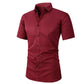 Men's Short Sleeve Dress Shirt – Dressed up, not stressed. Soft stretch, no iron needed. Looks great with chinos or dress pants. Perfect for birthdays, anniversaries or Sunday best. ✨👔