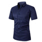 Men's Short Sleeve Dress Shirt – Dressed up, not stressed. Soft stretch, no iron needed. Looks great with chinos or dress pants. Perfect for birthdays, anniversaries or Sunday best. ✨👔