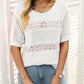 🎉This week's Special Sales - 49% OFF✨Women's Round Neck Hollow Knit Crochet Short Sleeve Sweater