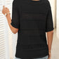 🎉This week's Special Sales - 49% OFF✨Women's Round Neck Hollow Knit Crochet Short Sleeve Sweater