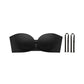 🥳2026 HOT SALE🥳💞50K+ SOLD!🩱🌸 50% OFF! Removable Straps Wire‑Free Gathering Bra – Strapless, halter, classic & criss‑cross in one. Front closure, breathable nylon – comfort meets versatility! 💃✨