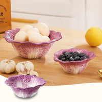 🥬 Cabbage Ceramic Art Dinner Plates✨