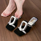Retro Square Toe Cutout High Heel Sandals