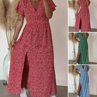 🌹Women’s Sexy Printed Maxi Dress With Side Slits💃