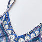 👗Women’s Retro Print V-Neck Sleeveless Maxi Dress