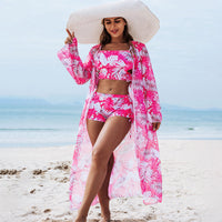 Women's Tropical 3-Piece Bikini Set 