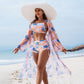 Women's Tropical 3-Piece Bikini Set 