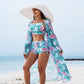 Women's Tropical 3-Piece Bikini Set 