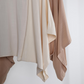 Women's 3/4 Sleeve Front-Open Loose Shawl