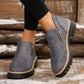 💜 LAST DAY PROMOTION - 50%OFF 💜 Women's Round-Toe Ankle Boots with Side Zipper