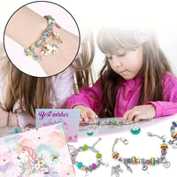 🎁 Charm Bracelet Making Kit - Includes Beads & Tools, Creative Fun for Kids/Adults, Perfect Gift Idea 👧📦
