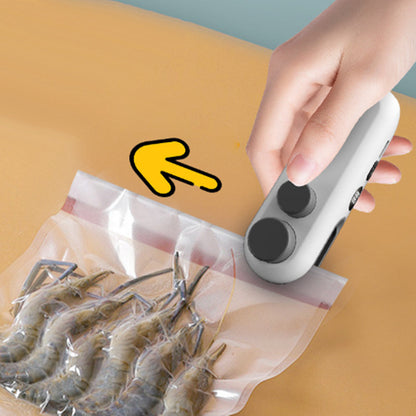 Mini 2-in-1 Rechargeable Magnetic Snack Sealer — Seals & Opens Bags in Seconds 🏡