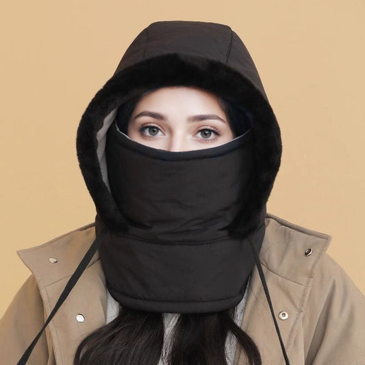 📢Stock running low! ☃️Plush-lined Thickened Thermal Hat with Face Mask for Men and Women