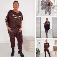 🔥【S-5XL】 Women's Chic Leopard Print Co-ord Set🐆 – Versatile for Daily & Party Looks👖