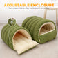 😸Warmth Cozy Comfort  Plush Pet Cave