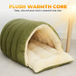 😸Warmth Cozy Comfort  Plush Pet Cave