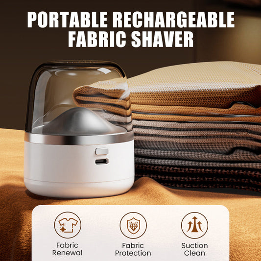 🧶Portable Rechargeable Fabric Shaver - 3-Speed Settings with LED Light for Sweaters & Upholstery Care 🔋✨