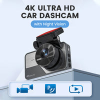 📹40% OFF FOR A LIMITED TIME!✨4K Ultra HD dash cam with night vision🚗Wi-Fi and loop recording for continuous monitoring🌙